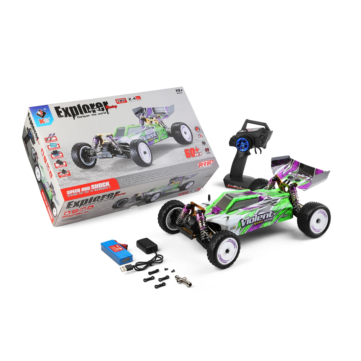 New Product 104002 Release Radio Control Toys Brushless Motor 1:10 Scale Electric 4x4 Off-Road RC Truck Hobby Grade