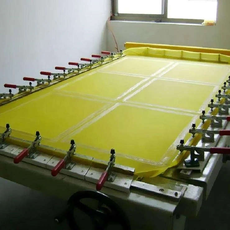 
Silk screen printing aluminum frame with PET or nylon mesh 