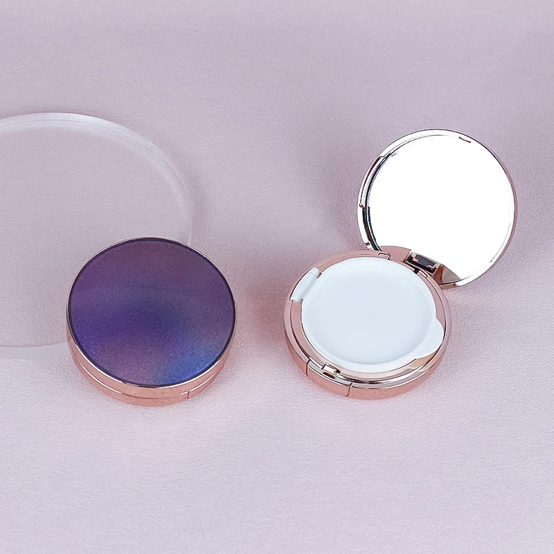 Plastic Air Cushion Empty Box Round DIY Homemade 15g Pressed Powder Liquid Foundation Packaging Box Makeup Packaging Material
