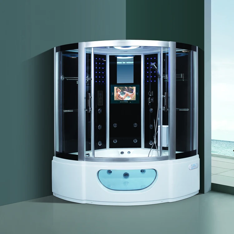 Indoor Large Size 2 Person Sauna Rooms Computer Control Wet Steam Shower Room Massage Computer Steam Rooms