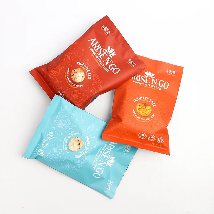 Custom Printing Puffed Food Bag Namkeen Potato Chips Packaging Pouch ice cream pouch nuts packaging bag