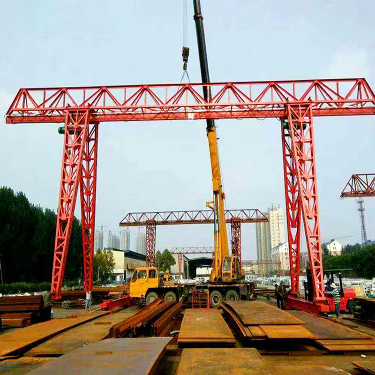 Customized single and double beam gantry crane tyre type container tyre crane Flower frame gantry crane 5 ton 8 ton 10 ton