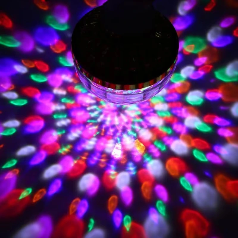 Colorful Rotating Magic Ball Light E27 Magic Ball RGB LED Stage Light With Sockets Atmosphere Lighting for KTV Party Wedding