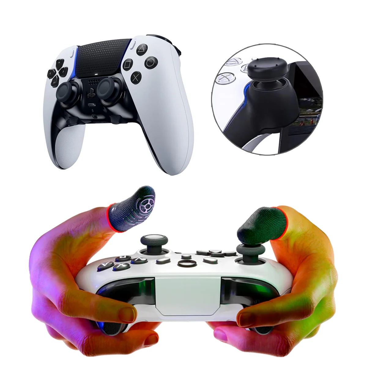 silicon stick game finger sleeve anti-slip JOYSTICK | for PSP PS4 PS5 Xbox One and Xbox Series X Controller
