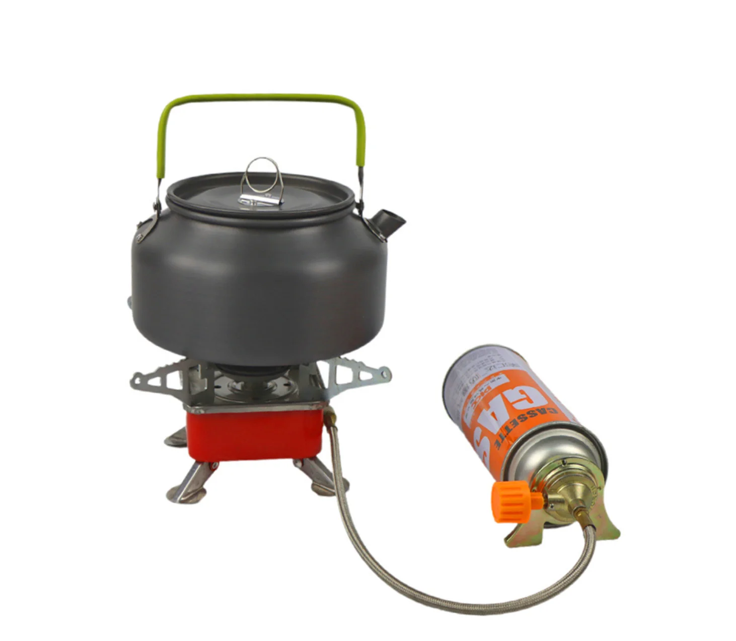 4-5 person Camping Tableware Set, Outdoor Cookware Pots, Foldable Camping Tableware for Hiking, Picnic BBQ