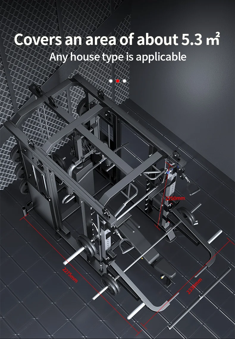China Supplier Fitness Bodybuilding Equipment 3D Smith Machine Smith Machine Multi