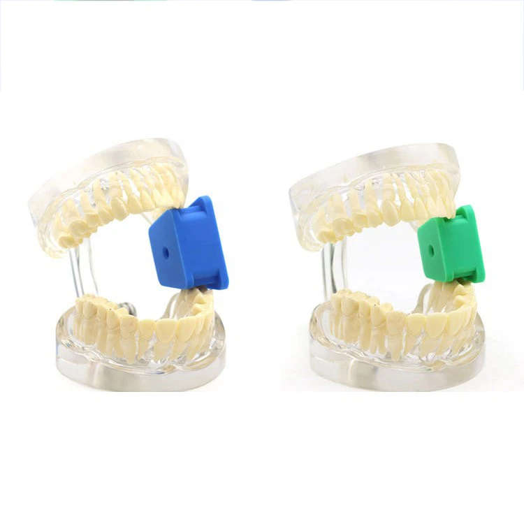 
Three different colors of medical silicone occlusal pad dental mouth opener 