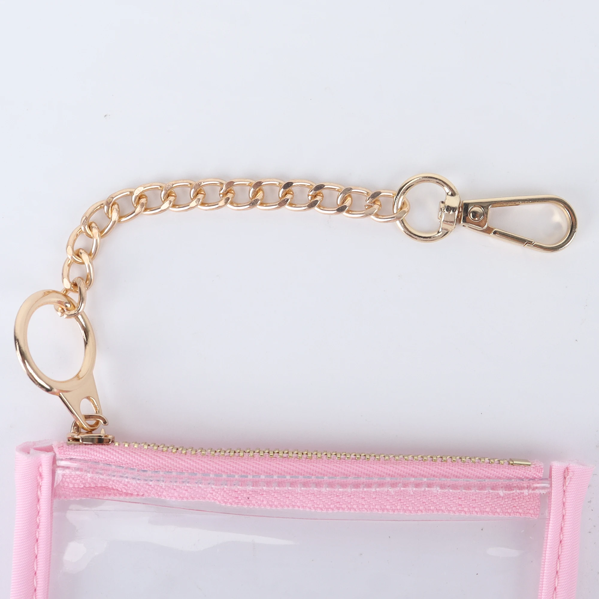 Wholesale 10 Colors No MOQ Daily Accessories Small Keychain For Women Men Coin Purse Transparent Clear PVC Card Holder Wallet