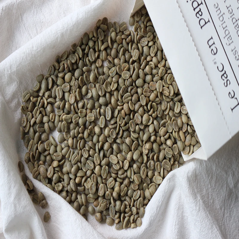  Нежареные зеленые кофейные зерна Арабика необработанные прямо с
