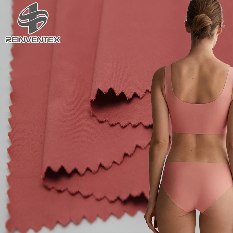 
1674 High stretch custom color polyester spandex knitting single jersey t-shirt fabric for underwear 