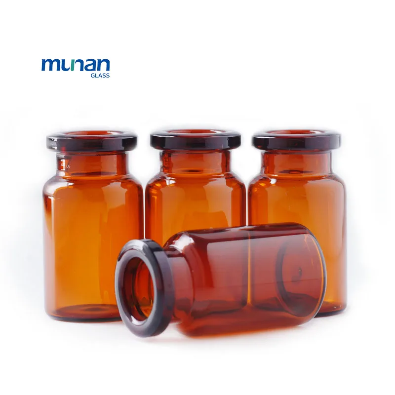 10ml 5ml Clear and Amber Medicine Glass Vial