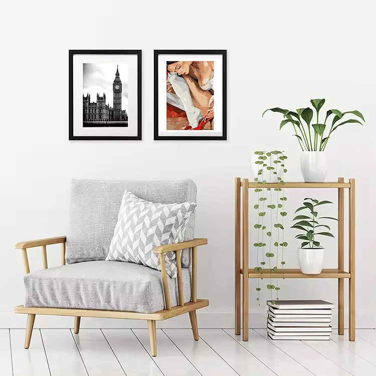 8x10 Picture Frame Carbonized Black Wooden Photo Frames For Tabletop Display And Wall Decoration