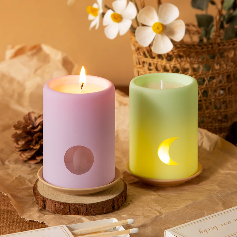 B080H 2 In 1 Manufacturers Luxury Home Decor Mother Gift Set Packaging Color Jar Soy Wax High Quality Match Scented Candle