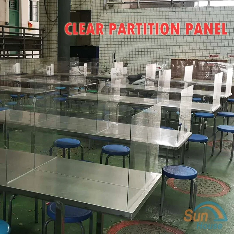 
1.5-6mm Clear polycarbonate sheet for Splash Shield Board partition panel 1220*2440mm available or Cut size 