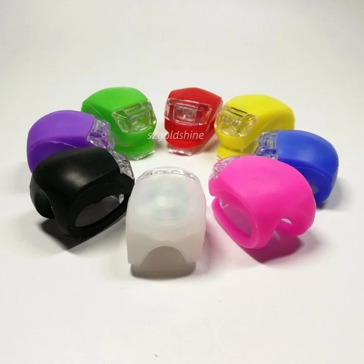 Silicone Safety Warning Light 3 Modes Bicycle Lights Helmet LED Flash light