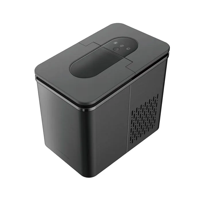 Multi-functional Black Aluminum Bullet Shape Ice Maker for Ice Cream, Frozen Yogurt, Juice