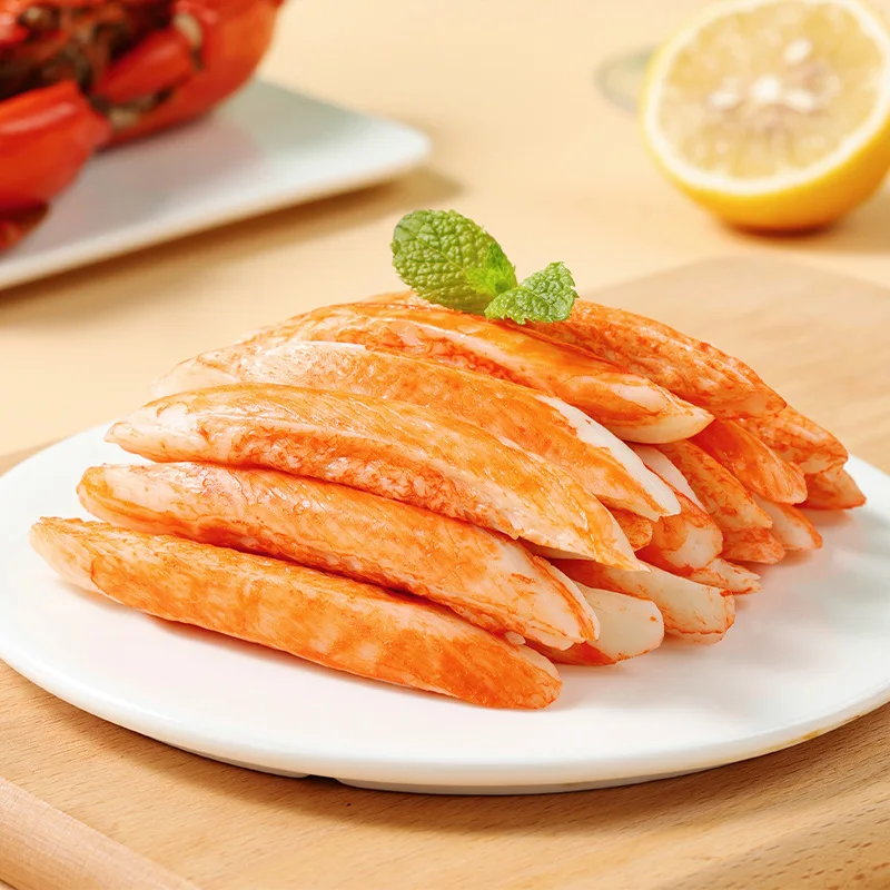 High Quality imitation rolling crab sticks meat surimi Factory Wholesale Seafood Snacks Seafood Feast