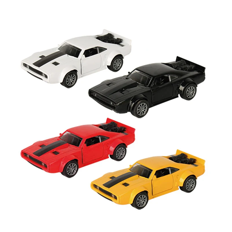 Funny 1/32 scale model pull back diecast police car play set for kids