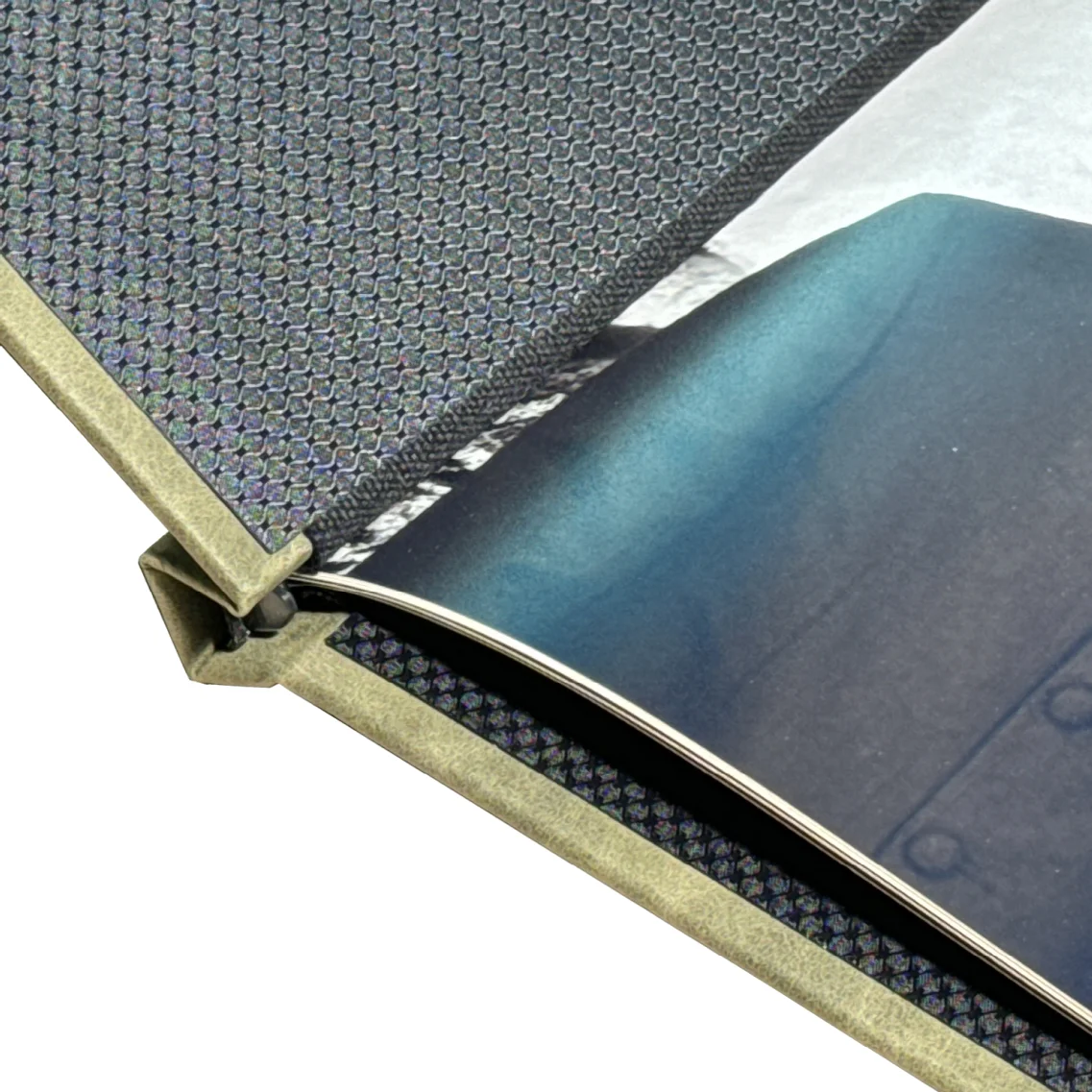 wedding leather linen photo album clamp book cover for photographer