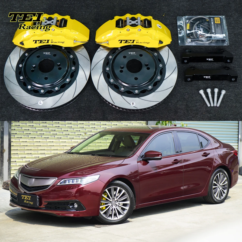 Front Big Brake Kit 6 Piston Caliper with 355*32 mm rotor and rear upgrade rotor BBK auto brake system For ACURA TLX 18 inch rim