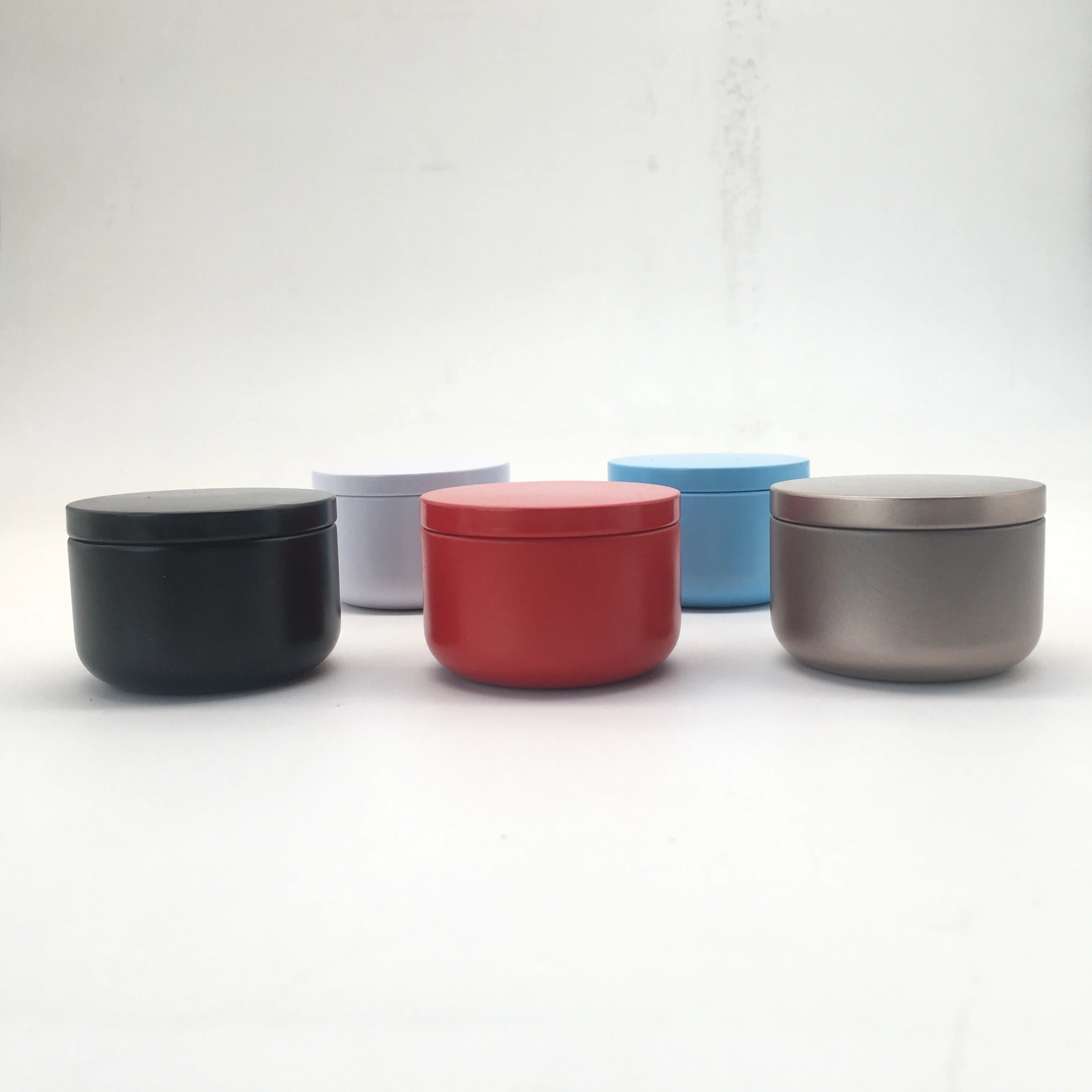 2oz 4oz 8oz 12oz 14oz 16oz round luxury seamless candle tin candle jar metal luxury candle tin jar