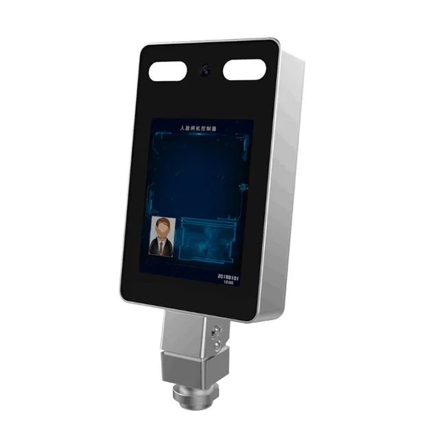 7 inch Two Cameras Real Time Human Body Detection Turnstile Face Recognition Terminal
