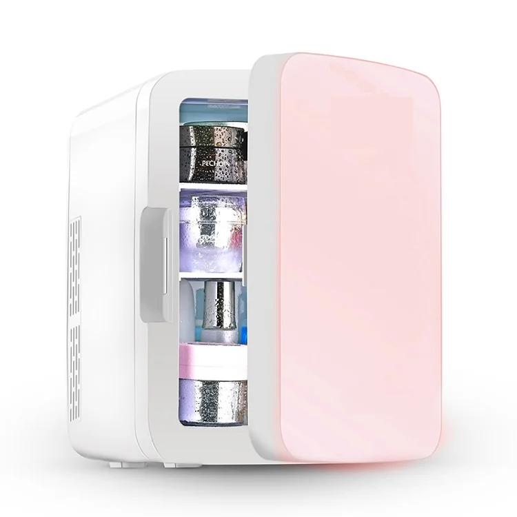 8L  Custom mini small cosmetic beauty skin care makeup refrigerator skincare fridge with mirror glass door
