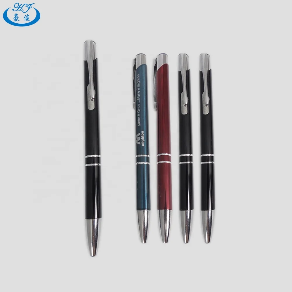 
Classical Personalized Advertising Cheap Metal Pen Aluminum Ball Pen with Logo 