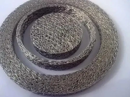 Oil Gas Separation Knitted Mesh Filter Air Purification Mesh Filter 304 316 Compressed Knitted Wire Mesh Oil Demister Pad