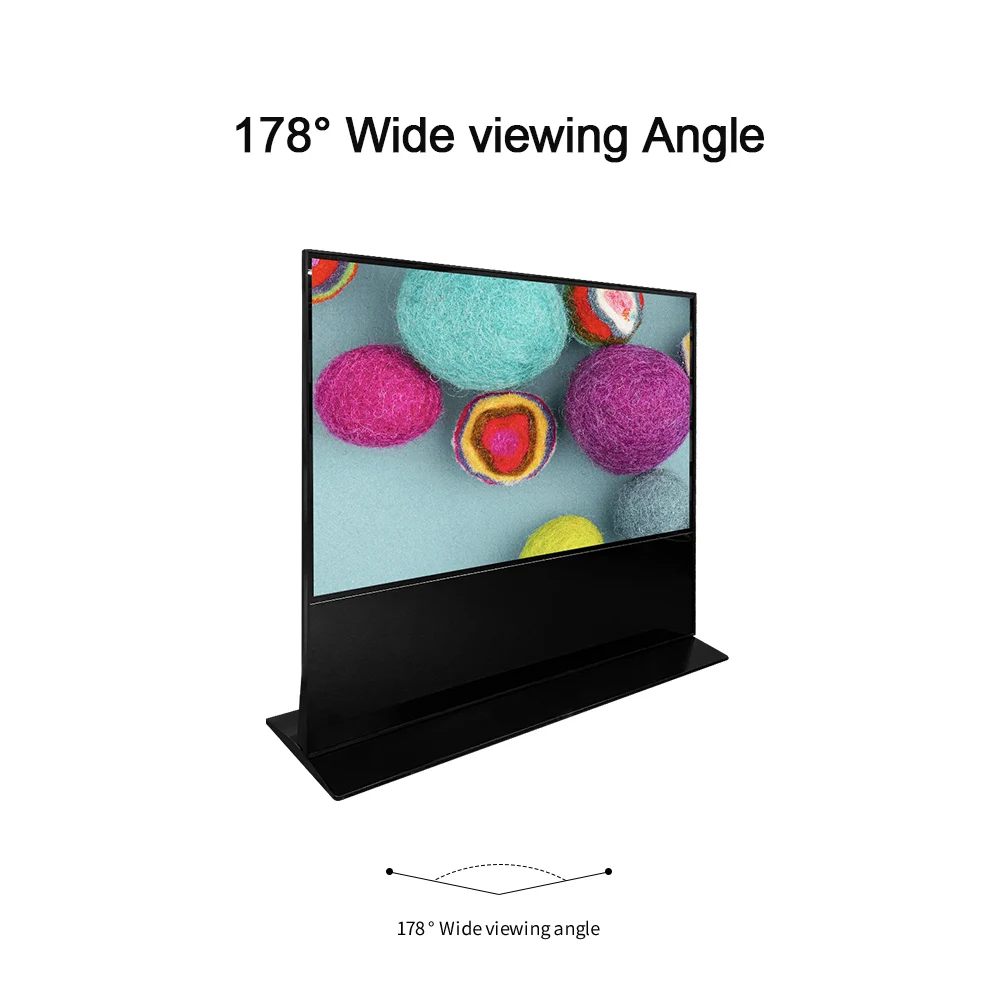 Horizontal floor stand digital signage Indoor 85 inch Touch screen Lcd Poster advertising display Vertical advertising screen