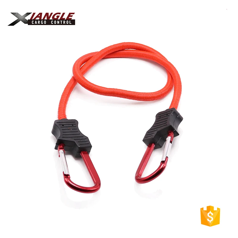 Heavy Duty Bungee Cord Luggage Strap Rope Hook Stretch Tie Car Bike Camping Carabiner hooks