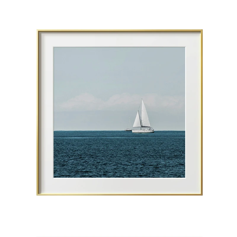 Pink Blue Ocean Sky Poster Modern Canvas Painting Nordic Home Decorative Prints Wall Art Scandinavian Home Decor