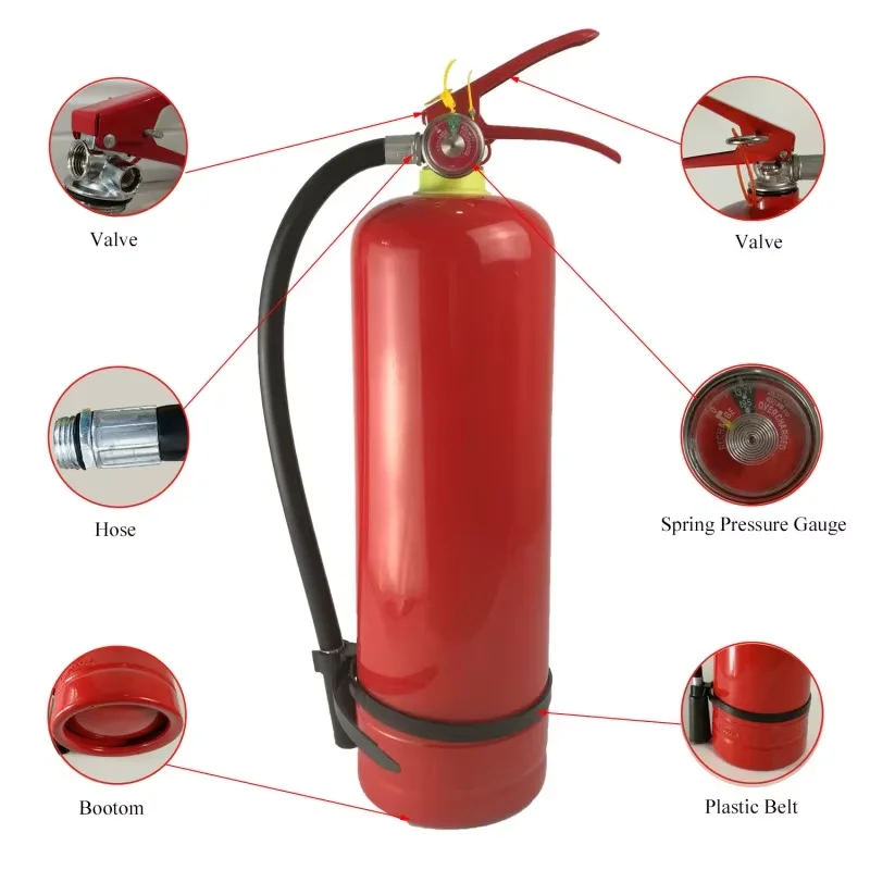 High quality portable 6kg extincteur ABC Dry chemical powder fire extinguishers, extintor manufacturer