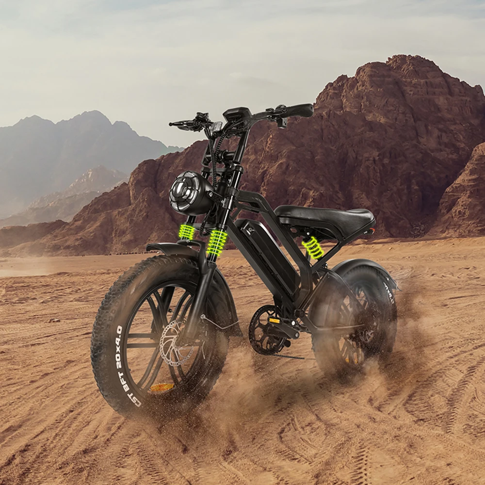 Oem Factory Electric Hybrid Bike Cheap Electric Bike 1500w 8000W Fat Tire Mountain Bicycle Import from China Steel 48V V20 15 Ah