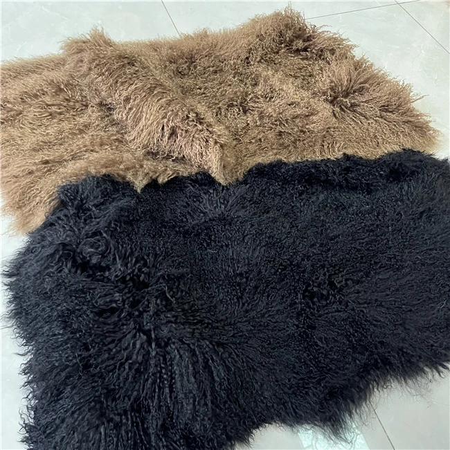 Мех ягненка одеяло монгольский овечья кожа ковер