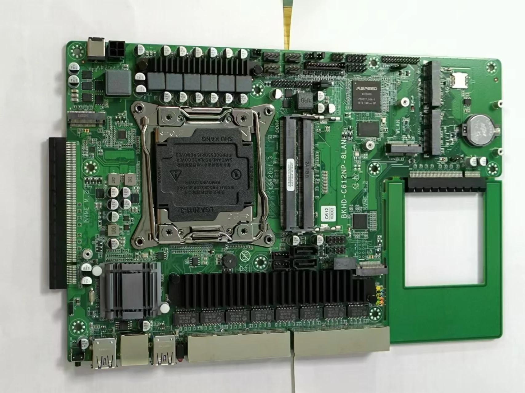 BKHD OEM 1U Rackmount Server C612 8*LAN 4*SFP 2*DDR4 Intel Xeon E5-2650V4 E5-2695V4 Firewall VPN Gateway Network Computer