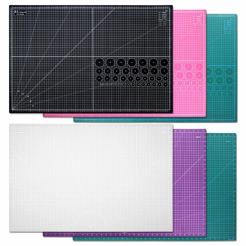 XinyiArt Durable A1 Double Sided 3-Layer Craft Cutting Board Large Self Healing PVC Cutting Mat for Fabric Quilting Sewing