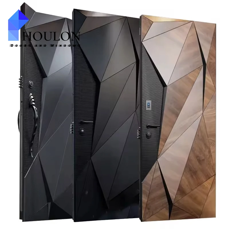 Top Chinese Brand Professional Manufacture New Design Promotion Price High Quality Safety Entry Front Aluminum Door