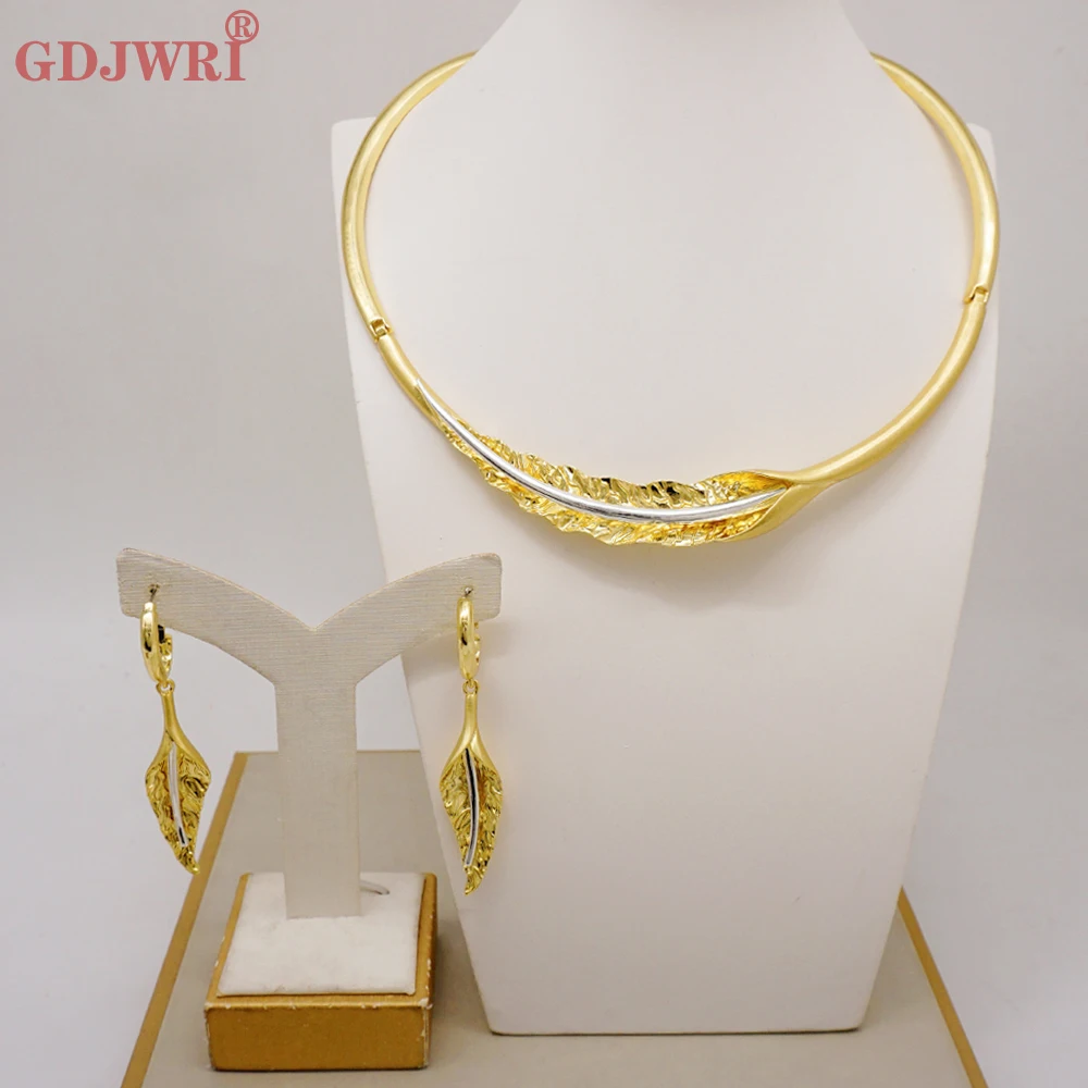GDJWRI NB31 women wedding 24k plated stones luxury 18k gold plated expensive fashion jewelry jewelry sets wholesale