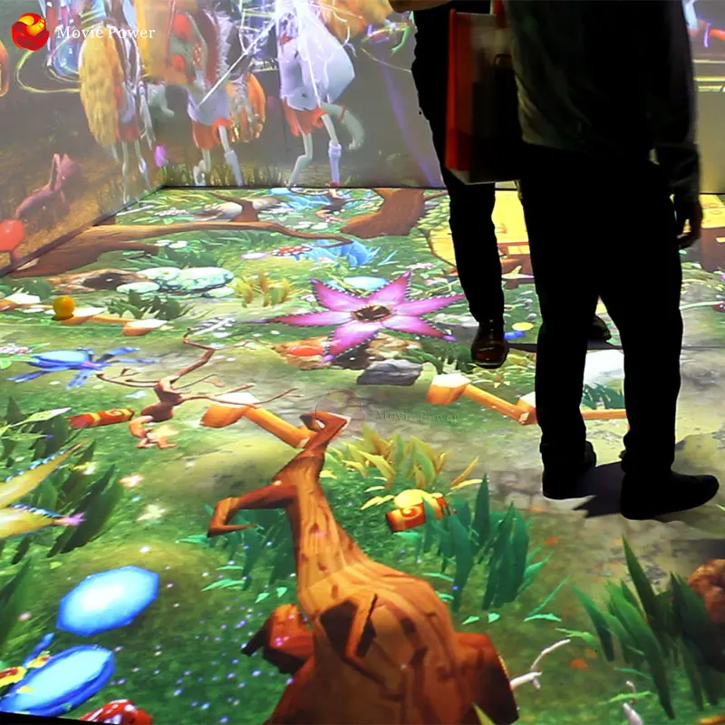 New Arrival AR Projector Game System 3D Holograph Interact Floor Projection For Amusement Park