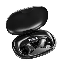 VOULAO Brand VL9 Outdoor Sport Earhook Headset Bluetooth Painless Air Conduction Headphone LED Digital Display TWS Phone Headset