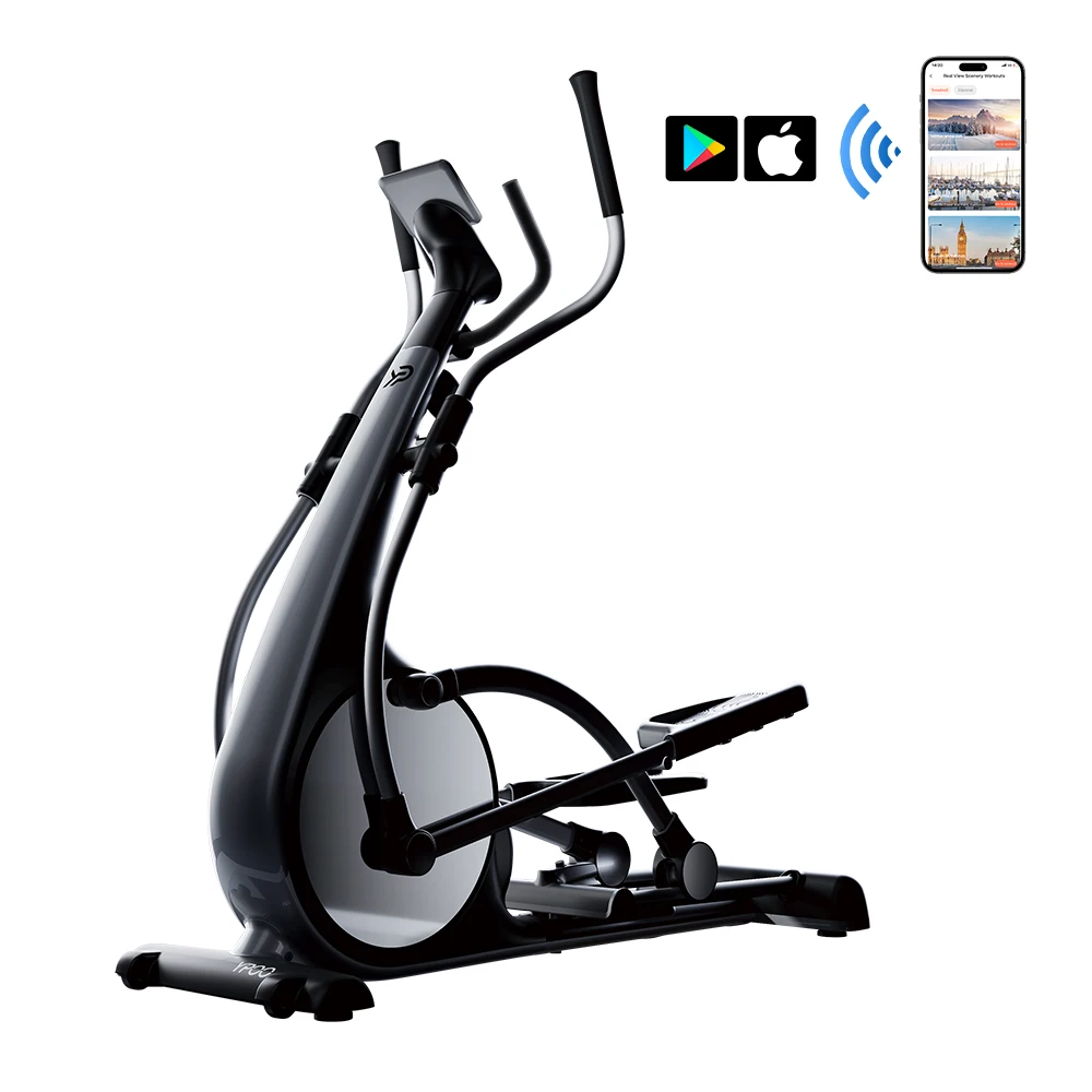6KG flywheel YPOO newest design smart elliptical trainer home fitness  elliptical Elliptical trainer factory with YPOOFIT APP