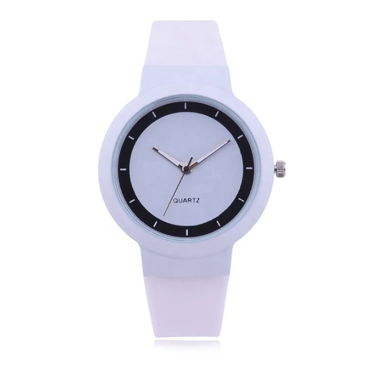 
Factory Direct Sale Women Modern Stylish Silicone Wristband Quartz Watch 