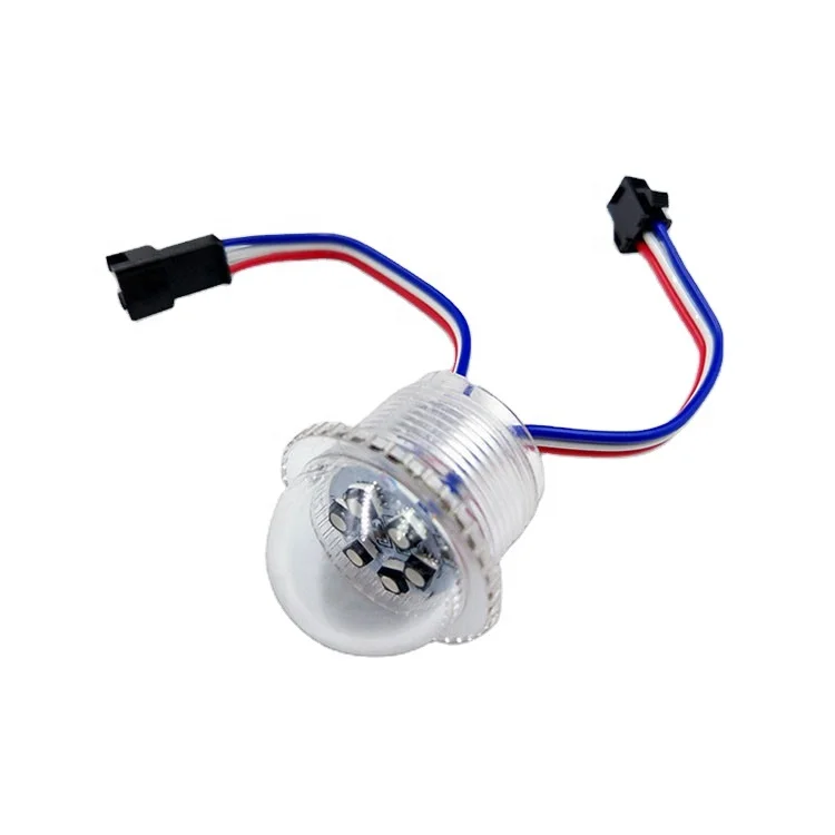 factory sell RGB Amusement light 26MM IP65 Programmable led 6leds carnival rides