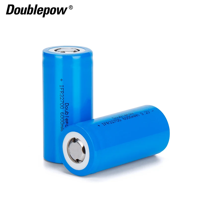 Doublepow Solar Energy Storage Battery 32700/35650mAh Grade A Lifepo4 6000mAh LFP 3.2V Battery