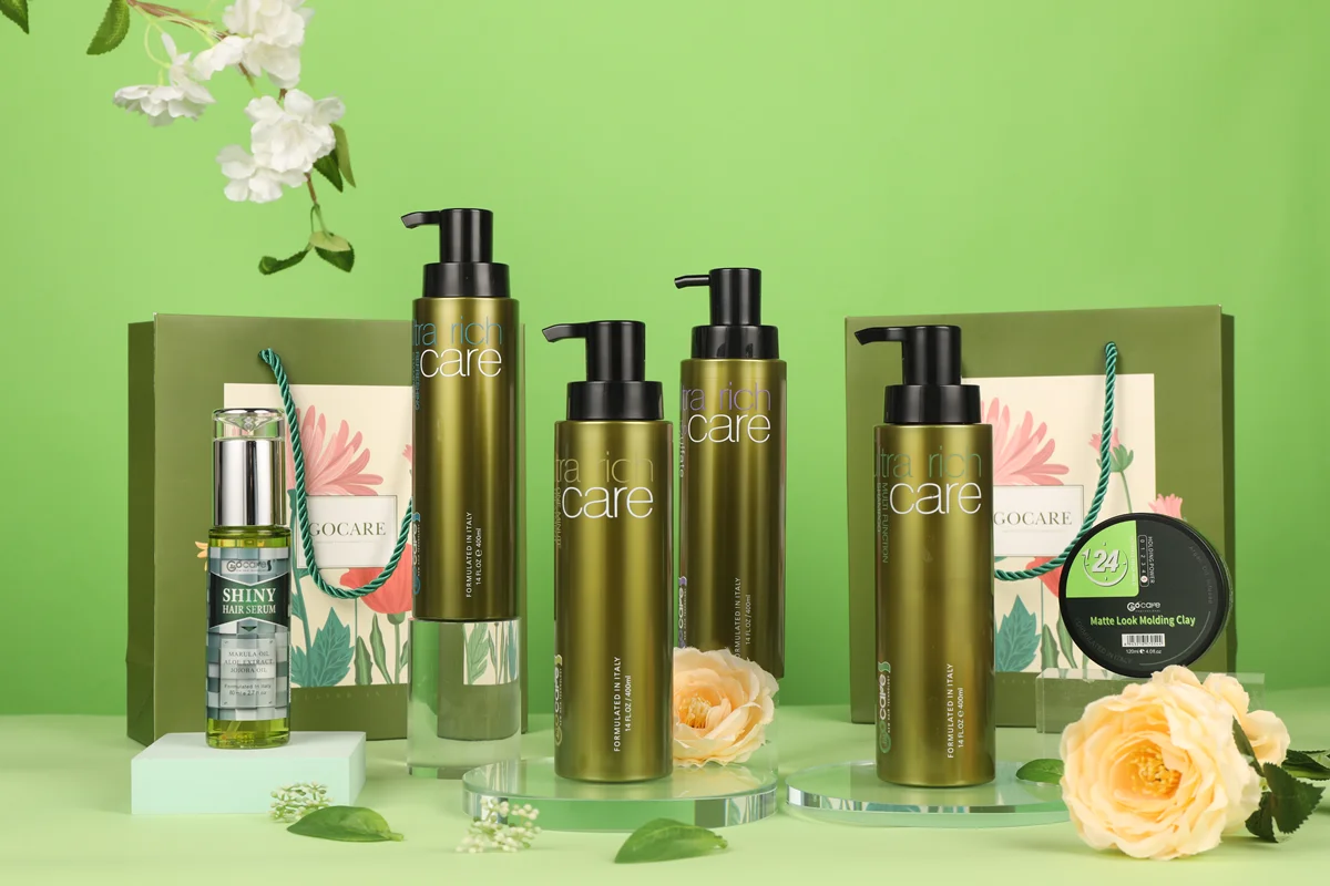 Italy Gocare Multi Function Hair Shampoo Natural Silk Shampoo And Conditioner