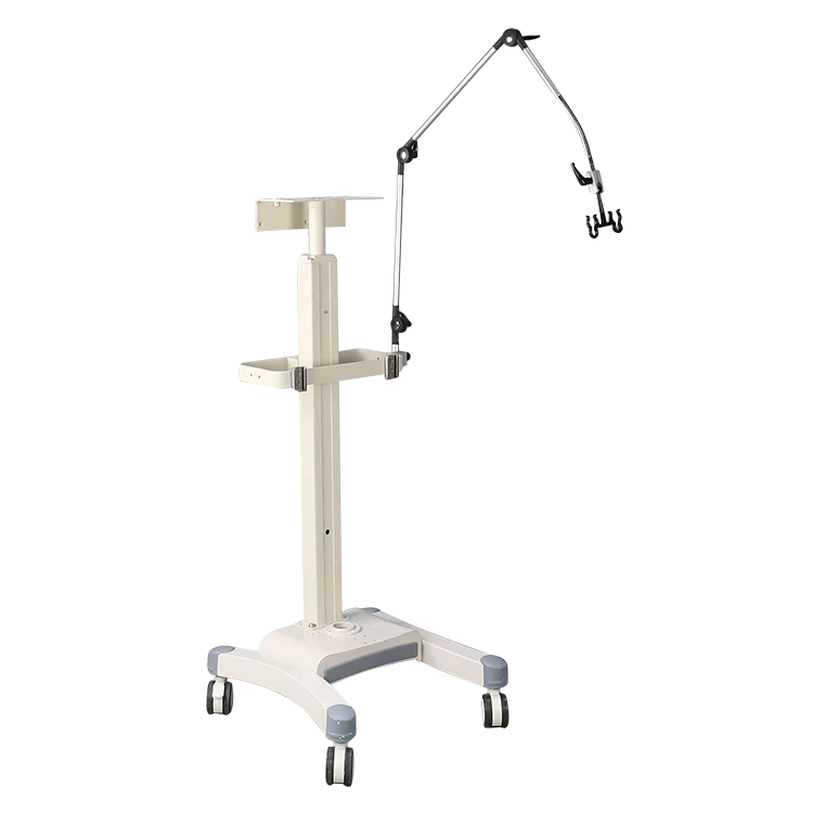 Алюминиевая Мобильная вращающаяся тележка для медицинских тележек с опорным рычагом для оборудования для вентиляторов, ICU