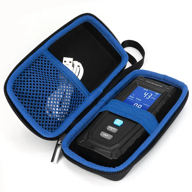 Custom Travel Shockproof Carrying Tester Bag EVA Protective EMF Meter Storage Case