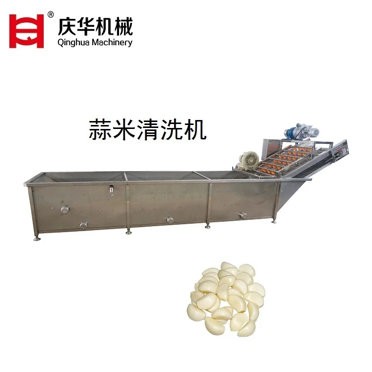 Automatic spray type fruit and vegetable bubble cleaning machine ginger cleaning machine