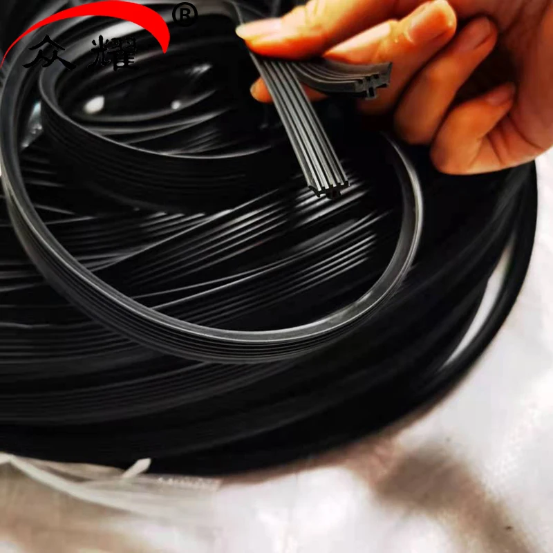 Custom plastic rubber extrusion profile for car window Silicone seal EPDM strip
